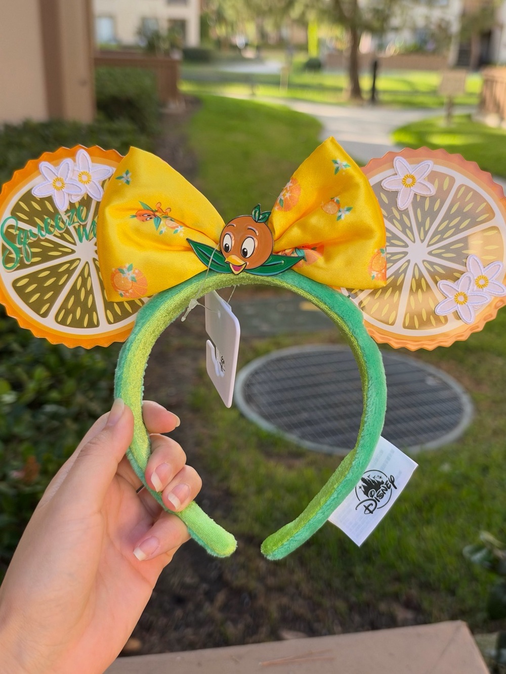 NEW Disney Parks 2022 Epcot Flowers & Garden Festival Orange Bird Ear Headband🍊